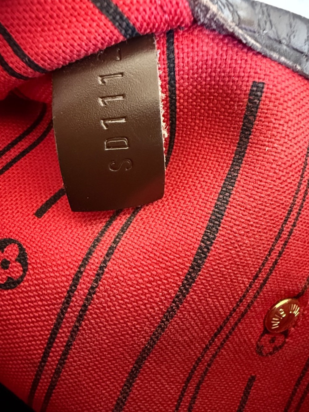 Louis Vuitton Neverfull GM Tote Damier Ebene Canvas Preowned Authentic Bag Purse - Picture 17 of 17